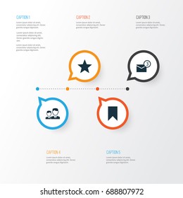 Internet Icons Set. Collection Of Star, Flag, Inbox And Other Elements. Also Includes Symbols Such As Favorite, Mail, Lover.