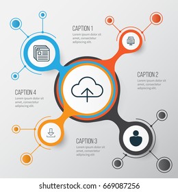 Internet Icons Set. Collection Of Website Bookmarks, Human, Data Synchronize And Other Elements. Also Includes Symbols Such As User, Account, Person.