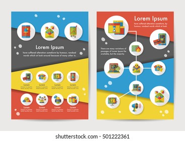 Internet icons set with long shadow,eps10