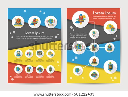 Internet icons set with long shadow,eps10