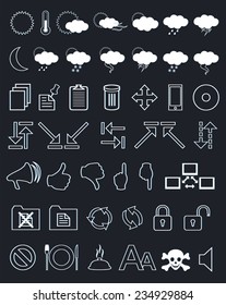 Internet icons set. Vector illustration
