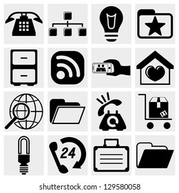 Internet icons set. Web, communication icons vector set.