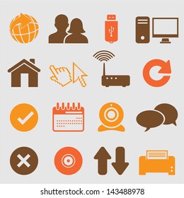 Internet icons set.Vector