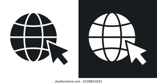 Ícones da Internet. vetor de estilo sólido