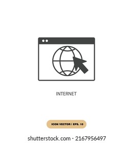 internet icons  symbol vector elements for infographic web