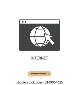 internet icons  symbol vector elements for infographic web