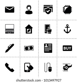 Internet icons. vector collection filled internet icons. includes symbols such as cv, chip tuning, laptop, phone, pen, eco house, call. use for web, mobile and ui design.