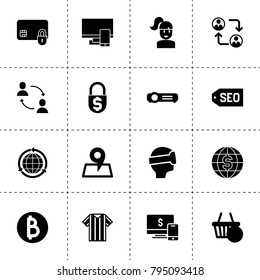 Internet icons. vector collection filled internet icons. includes symbols such as pc, communication, vr, projector, globe, pc. use for web, mobile and ui design.