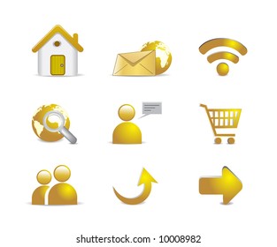 internet icons vector illustration