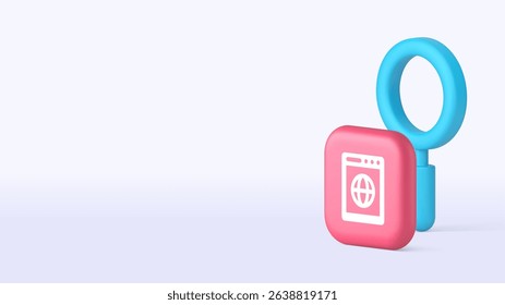 Internet information browsing website searching copy space banner template. Online web cyberspace access global network info connection page site visit electronic mail technology