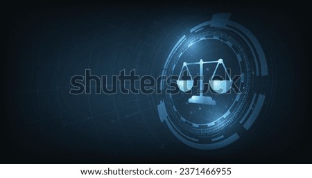 Internet law on a Dark Blue background. Cyber Law as digital legal services Labor law, Lawyer.
