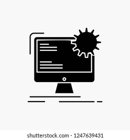 Internet, layout, page, site, static Glyph Icon. Vector isolated illustration