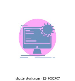 Internet, layout, page, site, static Glyph Icon.