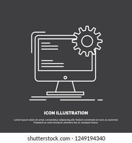 Internet, layout, page, site, static Icon. Line vector symbol for UI and UX, website or mobile application