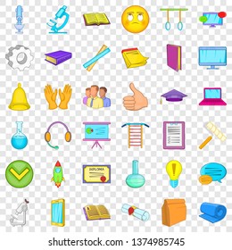 Internet learning icons set. Cartoon style of 36 internet learning vector icons for web for any design