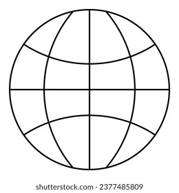 Internet line art element. Simple flat vector with business theme. Business.