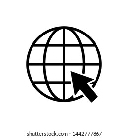 Icono de arte en línea de Internet vectorial para aplicaciones y sitios web