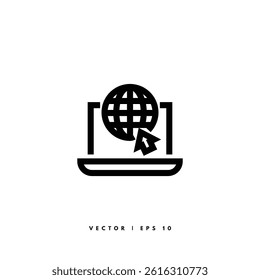 Internet Line Icon. Editable Stroke