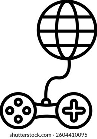 Internet Line Vector Icon Design