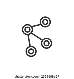 Internet lines, icon in line design. Internet, lines, connection, network, signal, data, transfer on white background vector. Internet lines editable stroke icon