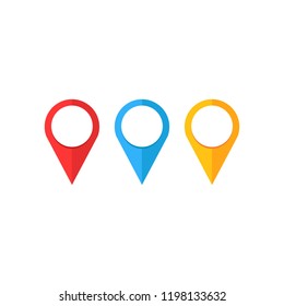 Internet ,Location icon. Maps pin. Location pin. Pin icon vector. Location map icon,navigator,marker vector. Web and mobile apps design. Colored icons.