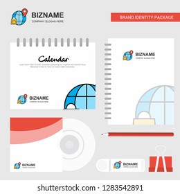 Internet Logo, Calendar Template, CD Cover, Diary and USB Brand Stationary Package Design Vector Template
