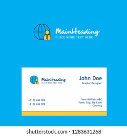 Internet  logo Design with business card template. Elegant corporate identity. - Vector