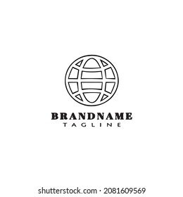 internet logo icon design template modern vector cute