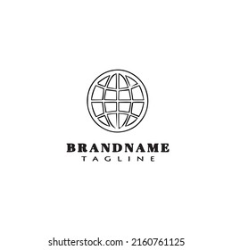internet logo icon design template modern vector illustration