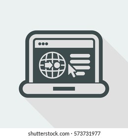 Internet map icon