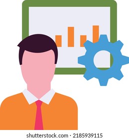 Internet Marketeer vector icon design, Digital Marketing symbol, Search Engine Optimization Sign, SEO and SMM stock illustration, digital marketer Concept