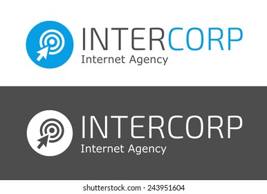 Internet Marketing Agency Logo With Goal