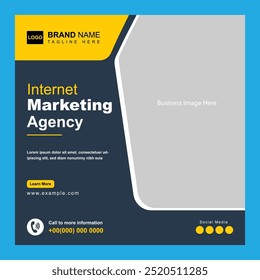 Internet Marketing Agency Social Media Post Template