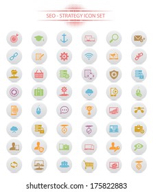 Internet Marketing buttons,Colorful version,vector