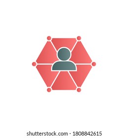 Internet, marketing color gradient vector icon