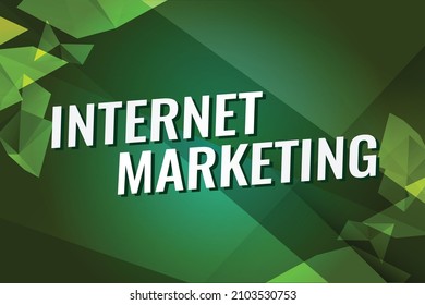 internet marketing concept vector illustration with green lines modern futuristic 3d style for landing page template ui web mobile app poster banner flyer background gift card coupon label wallpaper