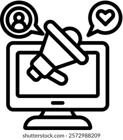 Internet Marketing Icon Element For Design