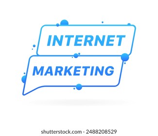 Internet marketing icon. Message icon. Flat style. Vector icon.