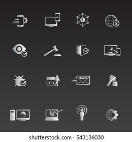 Internet marketing icon set