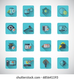 Internet marketing icon set