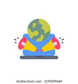 Icono de Marketing de Internet en vector. Logotipo