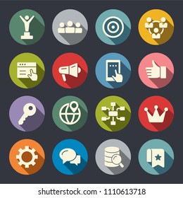 Internet marketing icons