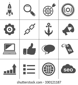 Internet Marketing Icons - SEO - Search Engine Optimization 