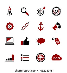 Internet marketing icons - SEO - Search engine optimization 