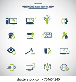 Internet Marketing Icons Set 