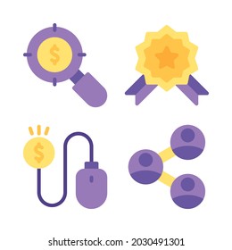 internet marketing icons set. Perfect for website mobile app, app icons, presentation, illustration and any other projects.