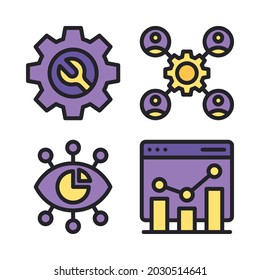 internet marketing icons set. Perfect for website mobile app, app icons, presentation, illustration and any other projects.