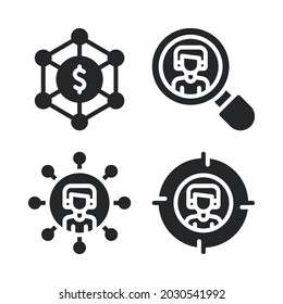 internet marketing icons set. Perfect for website mobile app, app icons, presentation, illustration and any other projects.