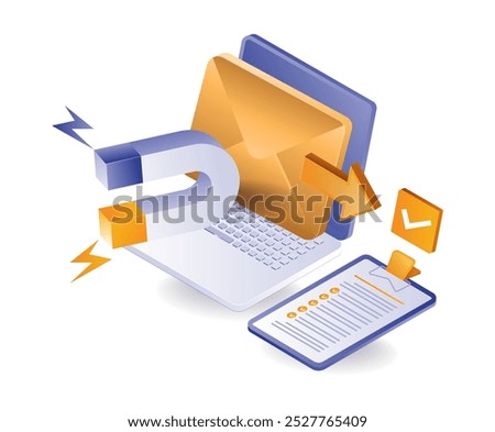 Internet marketing magnet attracts new customers