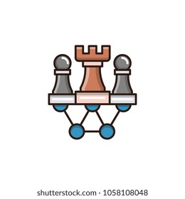 Internet marketing strategy vector icon
